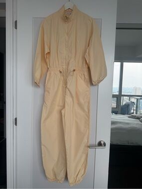 Patrizia Pepe Cream Lightweight Utility Jumpsuit